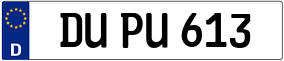 Trailer License Plate